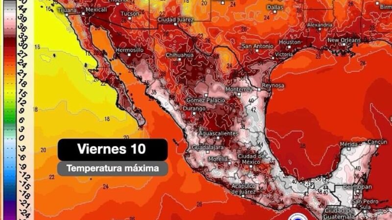 Estos estados llegarán a los 48 grados en los próximos días