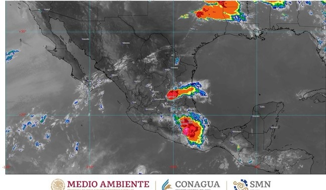Se prevén lluvias muy fuertes en Estado de México, Hidalgo, Morelos, Puebla y San Luis Potosí, durante la noche de hoy