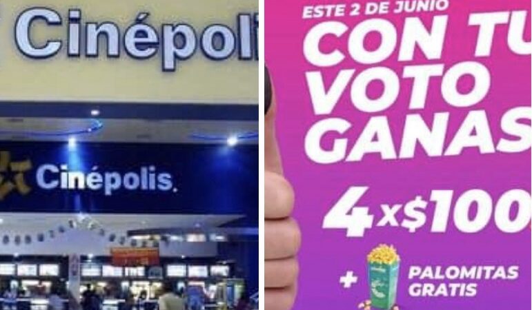 Cinépolis lanza promociones si sales a votar en las elecciones del 2 junio ¿Cómo aplica?