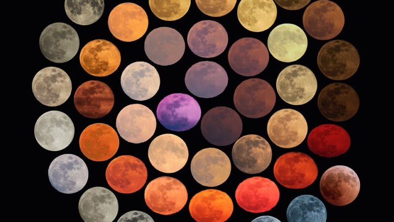 Los 48 colores de la luna capturados durante 10 años por la fotógrafa italiana Marcella Julia Pace