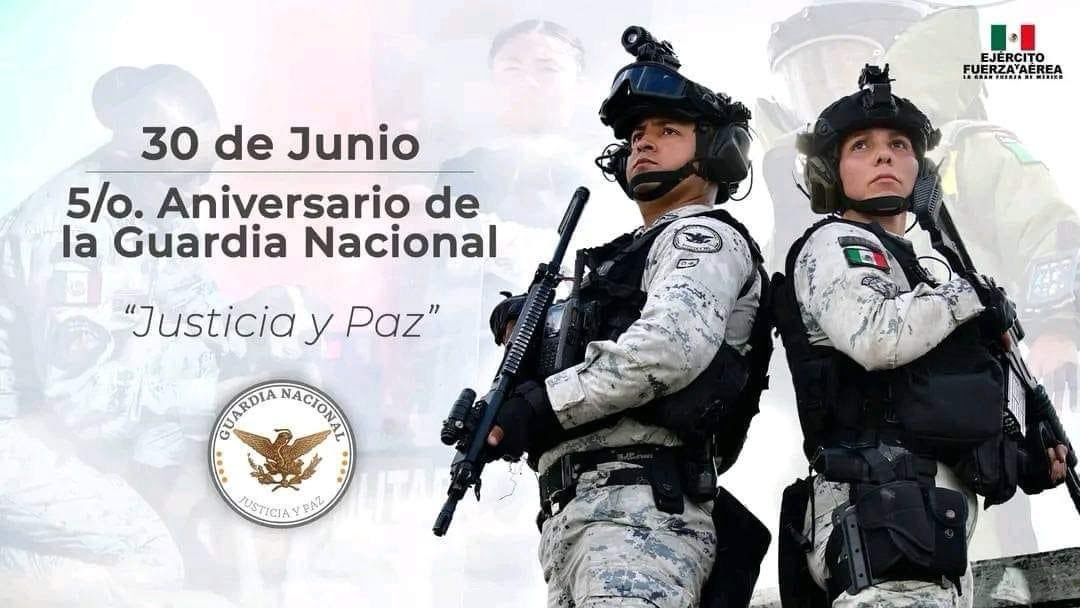 Guardia Nacional se consolida a cinco años de su creación para garantizar paz al pueblo de México