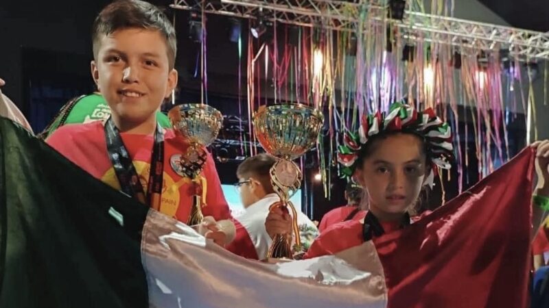 Hermanitos se convierten en campeones mundiales de cálculo mental en Madrid 2024