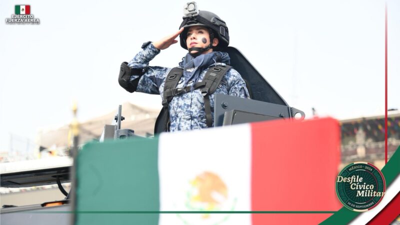 Las mujeres en el Ejército y Fuerza Aérea Mexicanos.