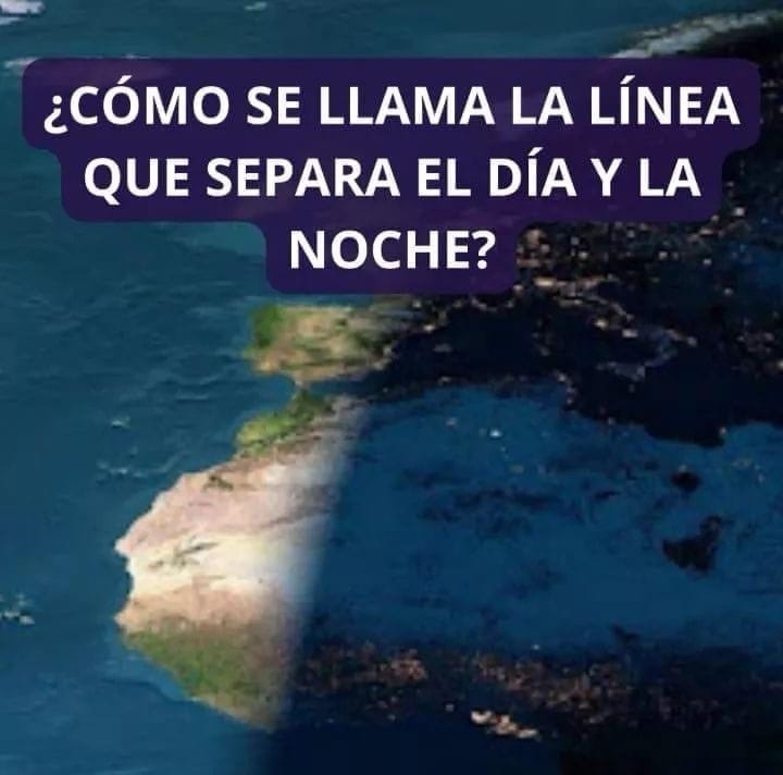 Terminador; nombre de la línea que separa el día y la noche