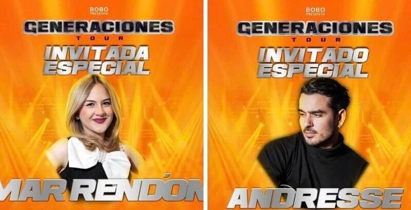 Mar Rendón y Andresse la sorpresa del primer concierto de Generaciones Tour en la Arena CDMX