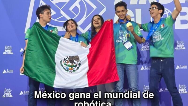 México gana oro en robótica durante el FIRST GLOBAL CHALLENGE 2024 en Atenas