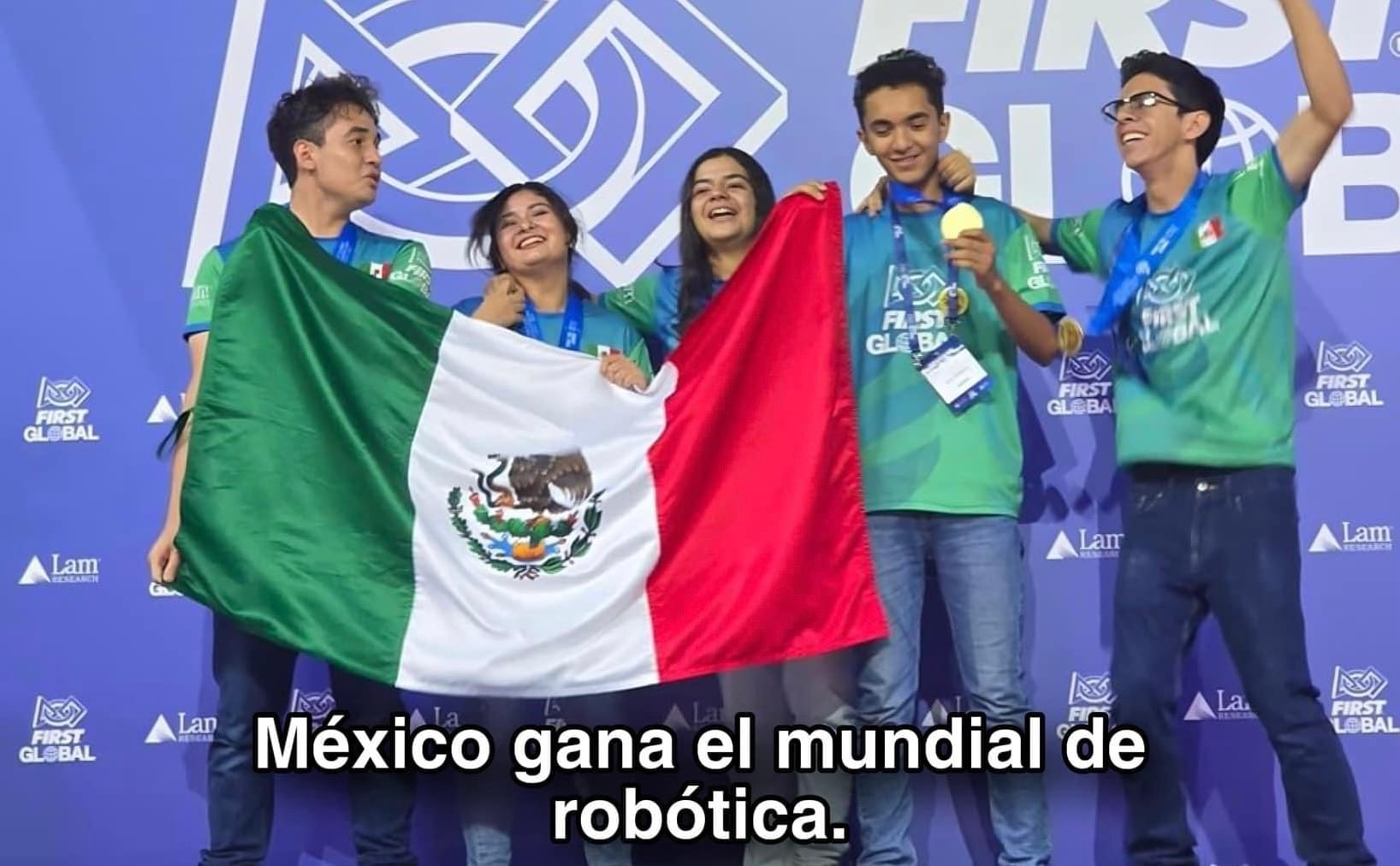 México gana oro en robótica durante el FIRST GLOBAL CHALLENGE 2024 en Atenas