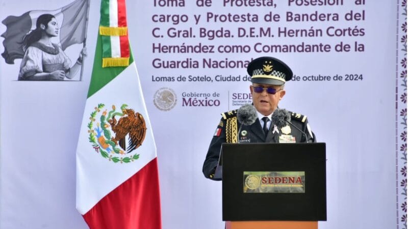 Hernán Cortés Hernández, nuevo comandante interino de la Guardia Nacional