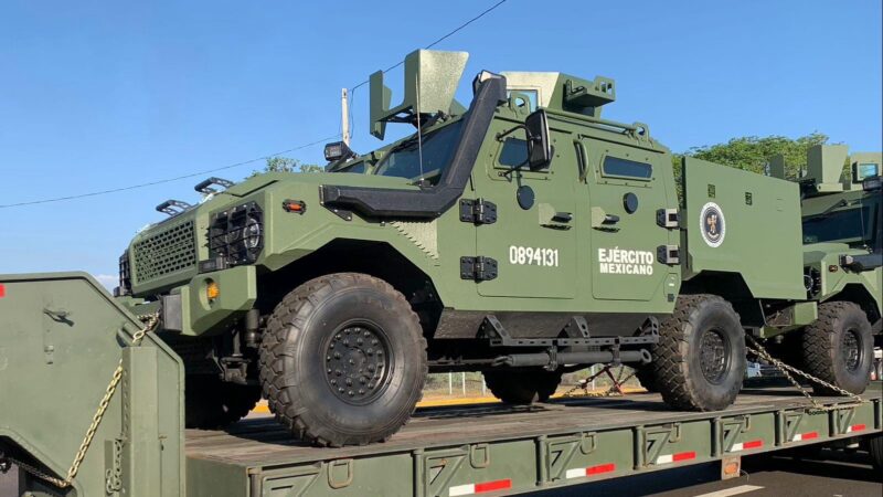 Llegan a Culiacán los Ocelotl, vehículos del Ejército con alto blindaje