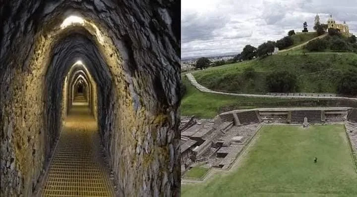 Los misteriosos túneles de la gran pirámide de Cholula, Puebla, Mex.