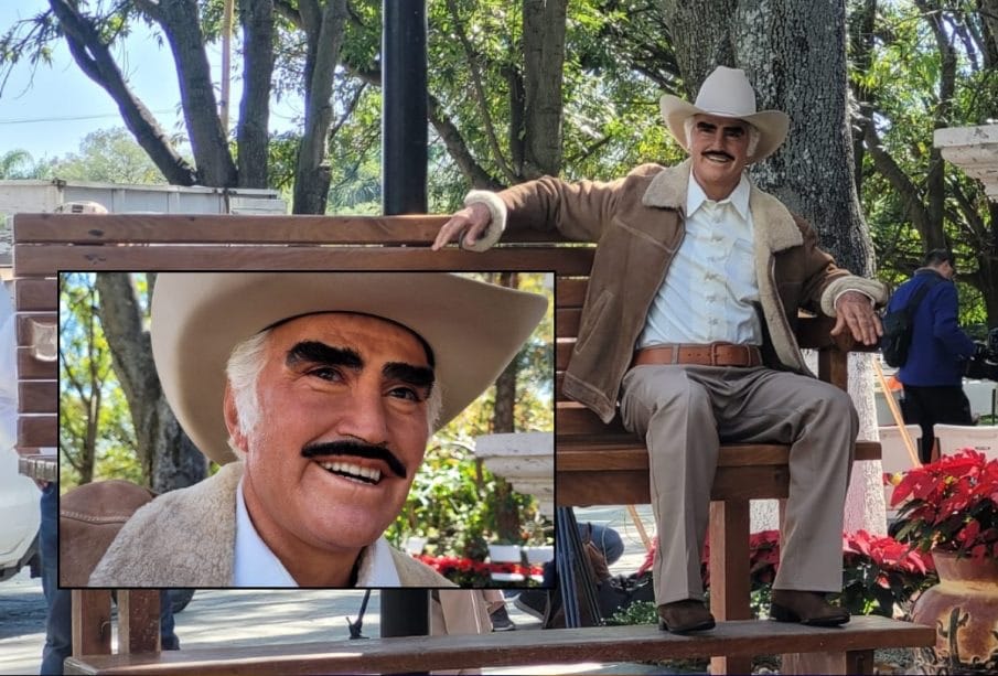 Así es la escultura hiperrealista de Vicente Fernández que está en Jalisco