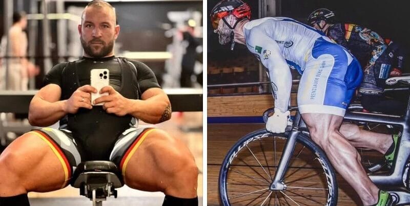 El impresionante físico de Robert Förstemann conocido como “Quadzilla”
