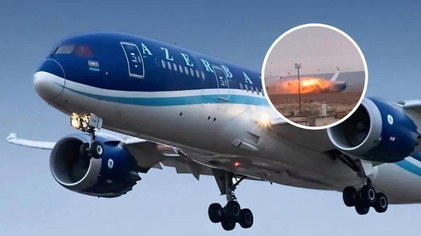 Un avión de pasajeros se estrelló en Kazajistán