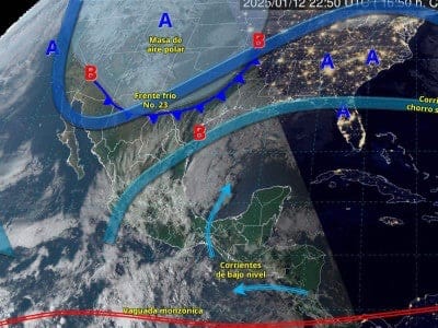 Clima en México este 13 de enero de 2025: Llega el frente frío 23