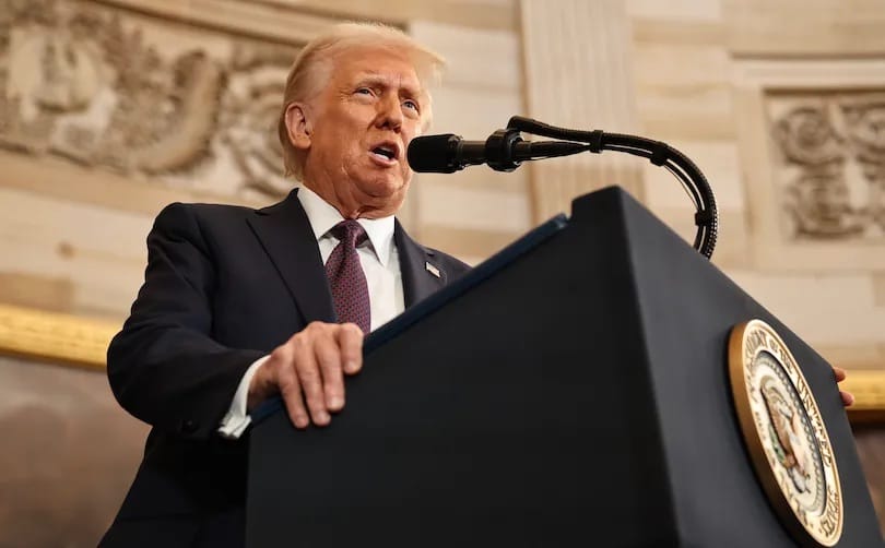 “Dios me salvó para hacer que Estados Unidos vuelva a ser grande”: Trump en su posesión