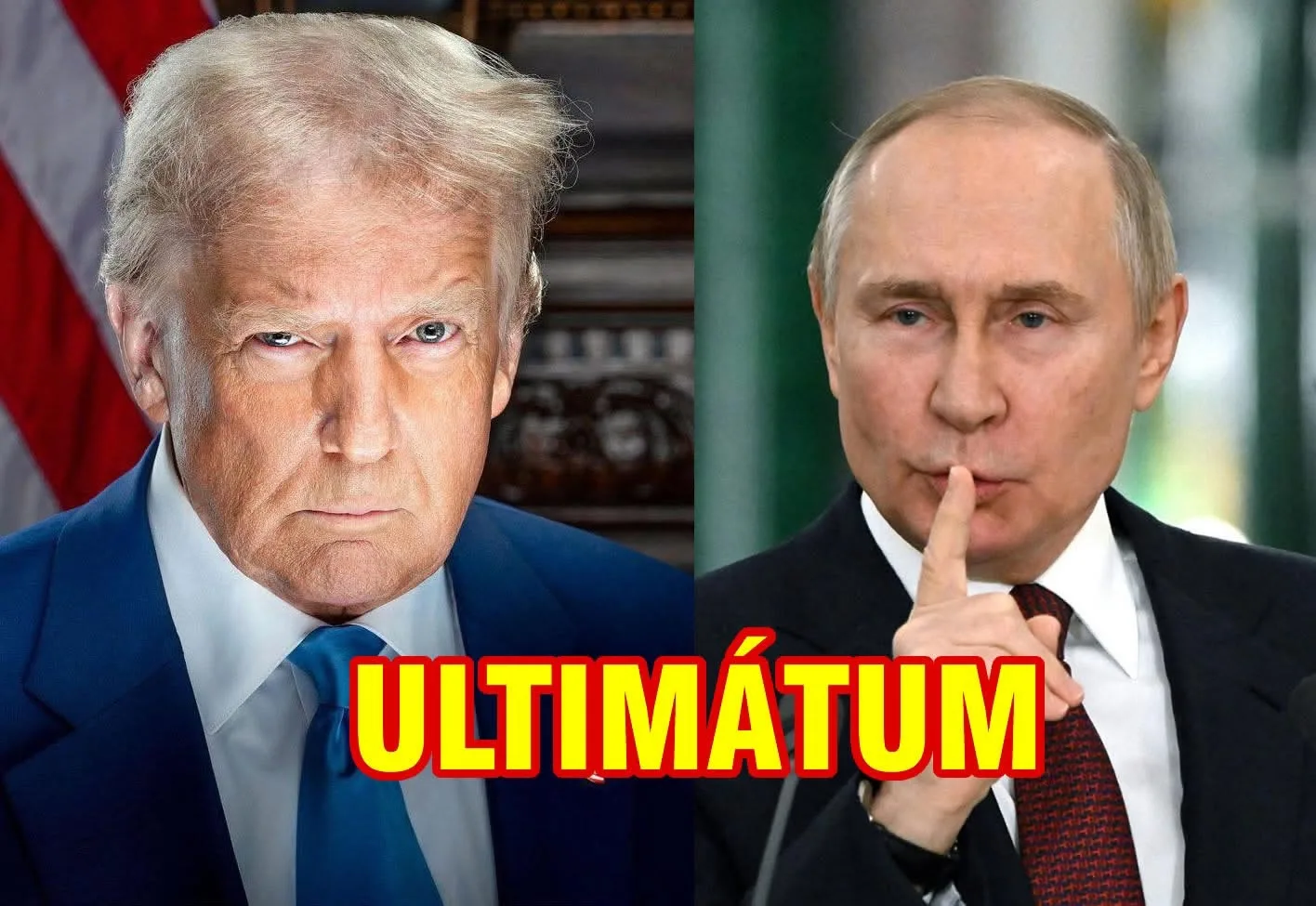Trump pone un ultimátum al presidente ruso Vladimir Putin