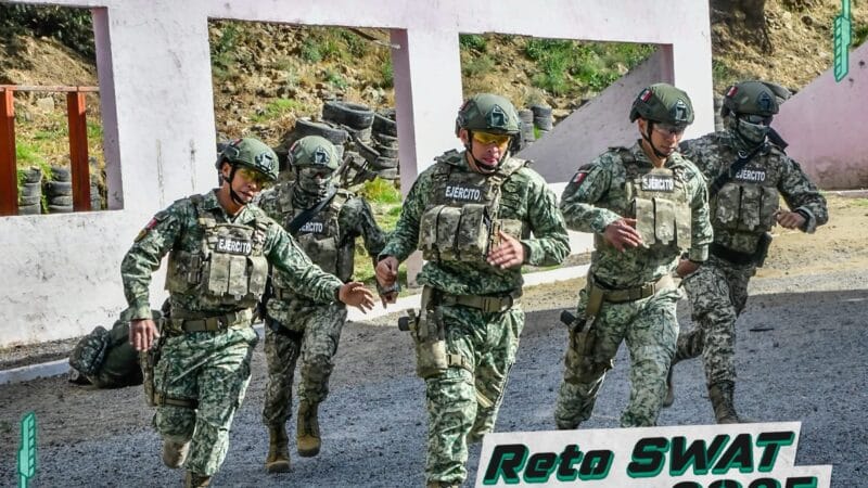 Ejército y Fuerza Aérea Mexicana en competencia internacional «Reto SWAT 2025»