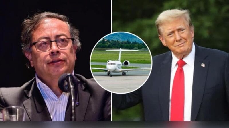 Petro envía avión presidencial para traer a colombianos deportados tras tensiones con Trump