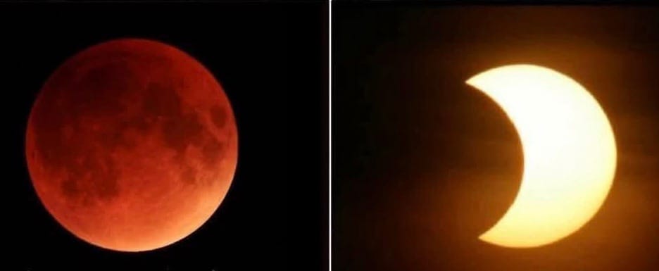 El 2025 tendrá dos eclipses lunares totales y dos eclipses solares parciales