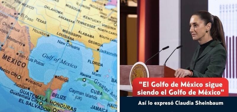 Sheinbaum dice que Golfo de México sigue llamándose así pese al cambio de Google en EE.UU.