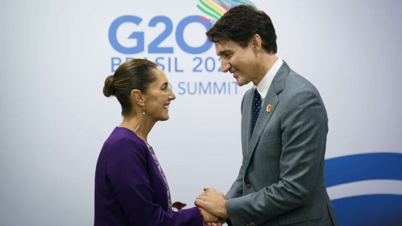 ¡Sheinbaum y Trudeau se unen! Acuerdan frente común vs Trump por aranceles a México y Canadá