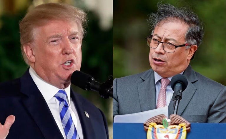Trump asegura que Colombia «pidió perdón» solo una hora después de la orden de aranceles