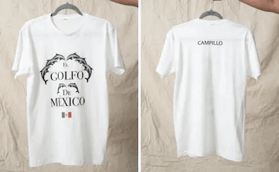 Así es la camiseta «El Golfo de México» del diseñador mexicano Patricio Campillo
