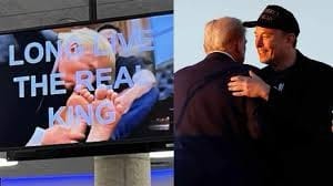 Difunden en oficinas de EU video falso de Trump besando los pies de Musk