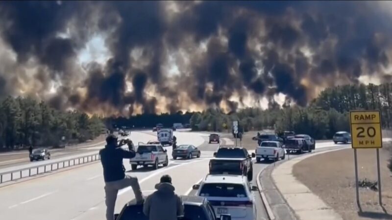 Nueva York declara el estado de emergencia por incendio forestal en Long Island