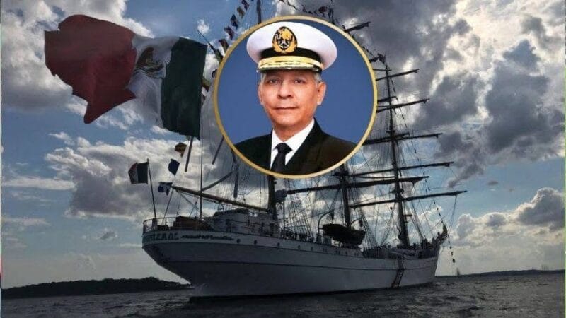 Tras choque del Buque Cuauhtémoc, el secretario de Marina, Raymundo Morales fija su postura