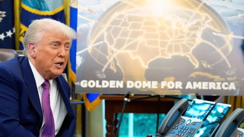 Trump elige un diseño de escudo antimisiles (Golden Dome) de 175 mil mdd