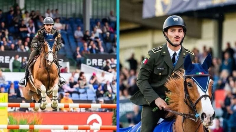 El mexicano subteniente de la SEDENA, Andrés Azcárraga, queda primero en el torneo ecuestre Deutsches Spring Derby