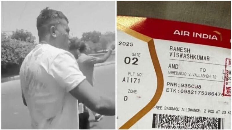 Milagro entre los escombros tras estrellarse vuelo AI171 de Air India