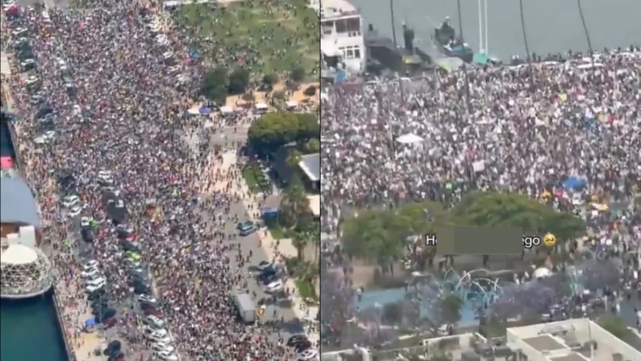 PROTESTAS “NO KINGS DAY” EN SAN DIEGO LLENAN LAS CALLES CON MILES DE PARTICIPANTES