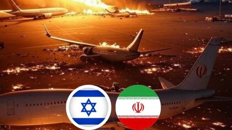 Aeropuertos de Israel e Irán son impactados con misiles