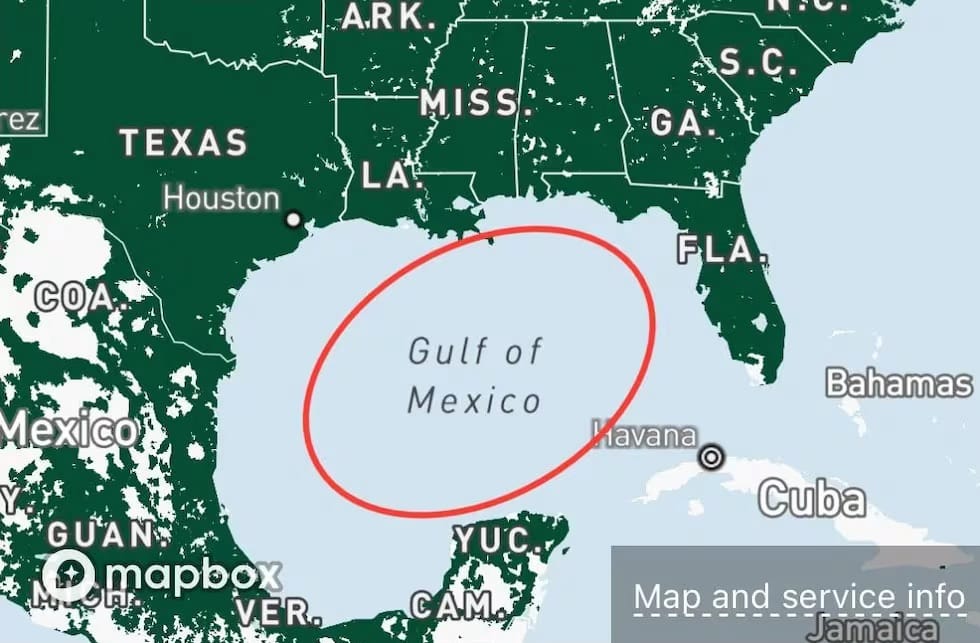 La empresa de móviles de Trump incluyó el “Golfo de México” en su mapa de cobertura