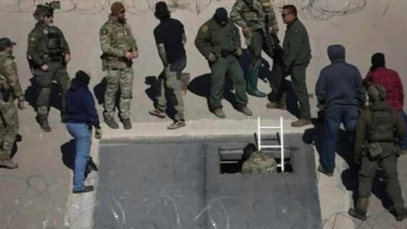 Descubren túnel clandestino en frontera México-Estados Unidos