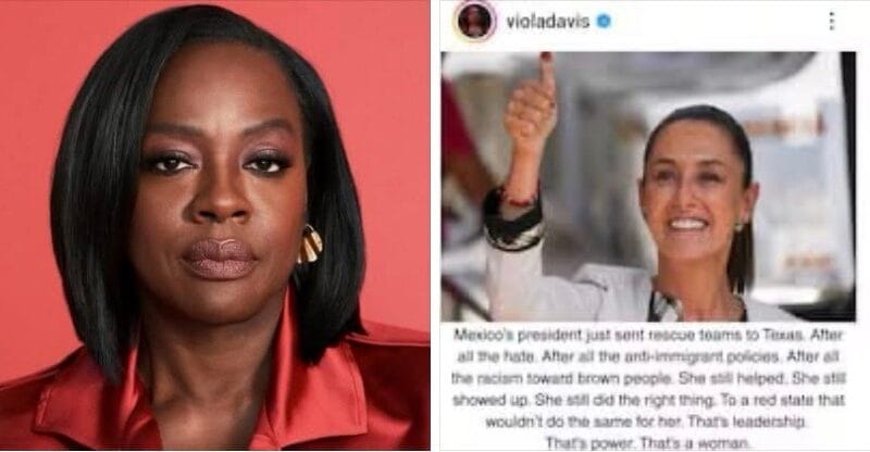 Actriz Viola Davis reconoce ayuda de Sheinbaum por inundaciones en Texas: «hizo lo correcto»
