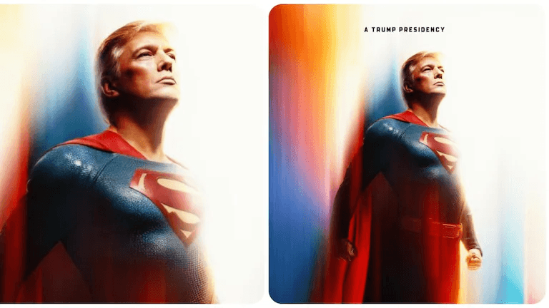 La Casa Blanca publica imagen de Donald Trump como Superman
