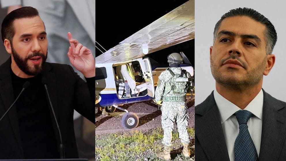 Nayib Bukele revela los nombres de los tripulantes de la avioneta con cocaína interceptada en Tecomán, México
