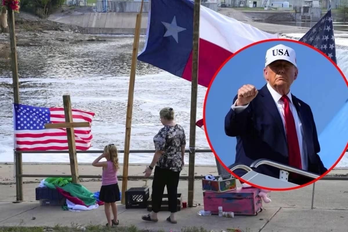 Tras 121 muertos y decenas de desaparecidos por inundaciones: Trump llega a Texas