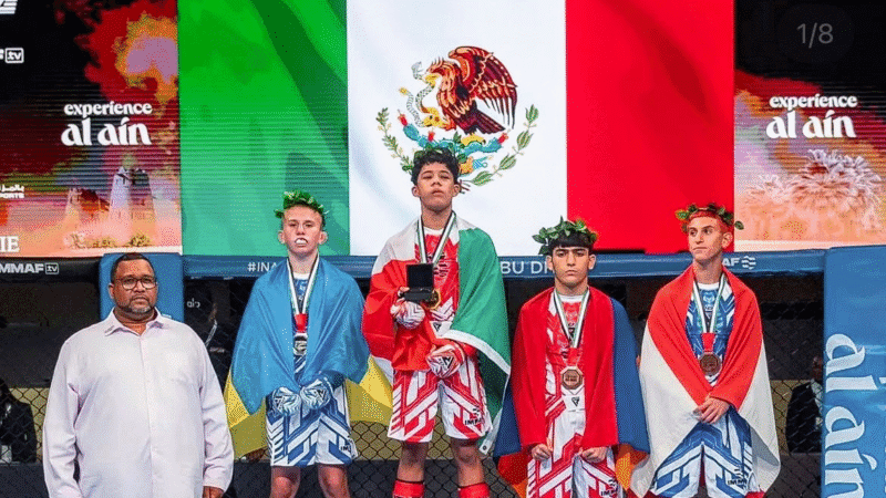Gana México su primer oro en el Mundial Juvenil de Artes Marciales Mixtas