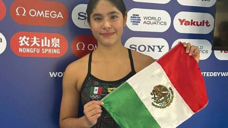 Mia Cueva, de 14 años, termina séptima en el trampolín de 1m en el Campeonato Mundial de Deportes Acuáticos