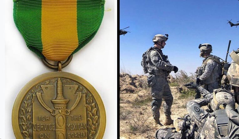 Estados Unidos crea la medalla de Defensa Fronteriza Mexicana