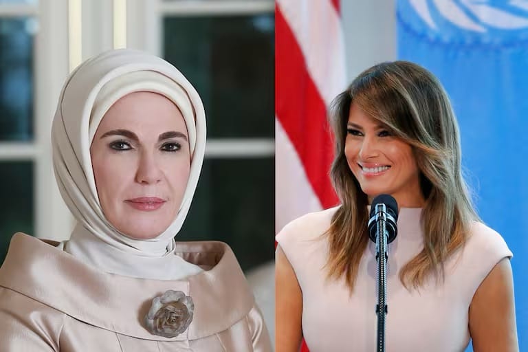 Primera dama de Turquía pide a Melania Trump la misma compasión para Gaza que mostró a Ucrania