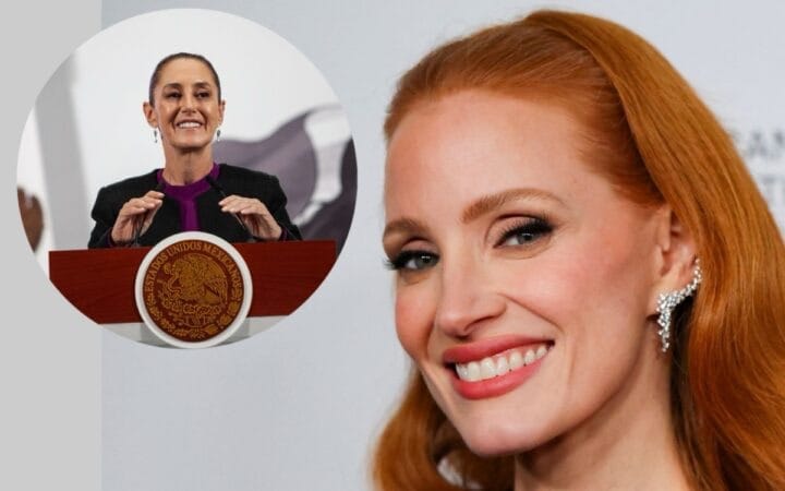 Jessica Chastain Expresa Admiración por la Presidenta Claudia Sheinbaum
