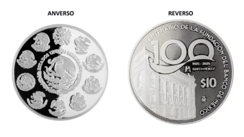 Banco de México lanza moneda de 10 pesos