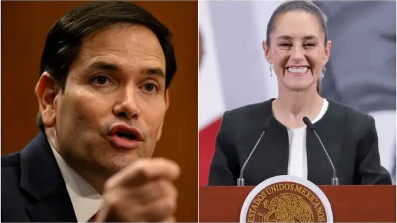 Marco Rubio reconoce labor del gobierno de Sheinbaum contra los cárteles