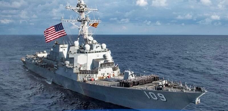 Aviones de combate F-16 de Venezuela sobrevolaron de manera «altamente provocadora» los buques de guerra de las Fuerzas Armadas de EU