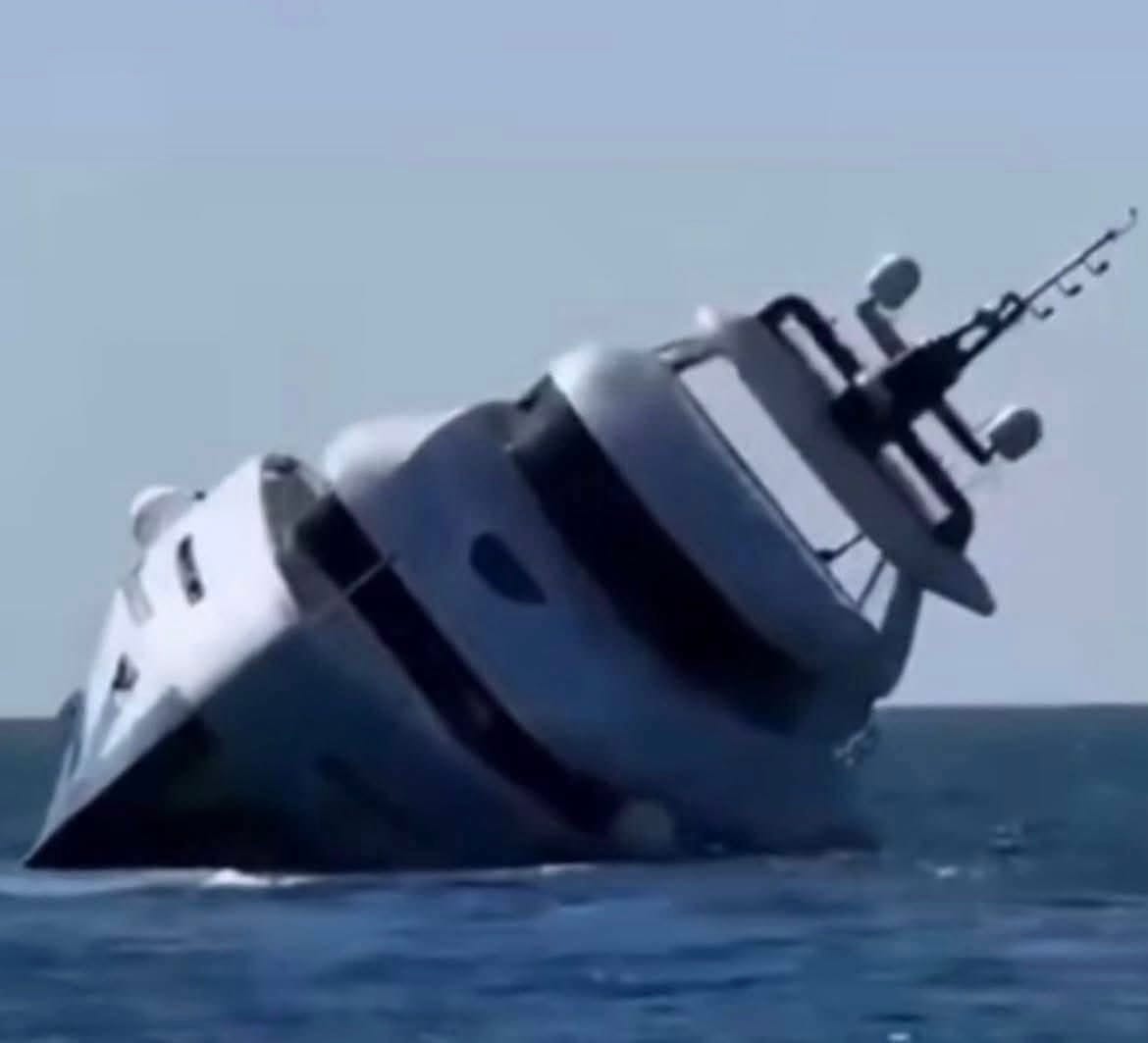 Un yate de lujo valorado en más de 833, 000 euros se hundió en Turquía apenas 15 minutos después de tocar el agua